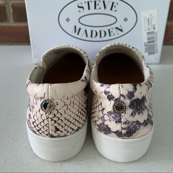 Steve Madden Gills Snake Print Fashion Sneaker - Picture 6 of 8